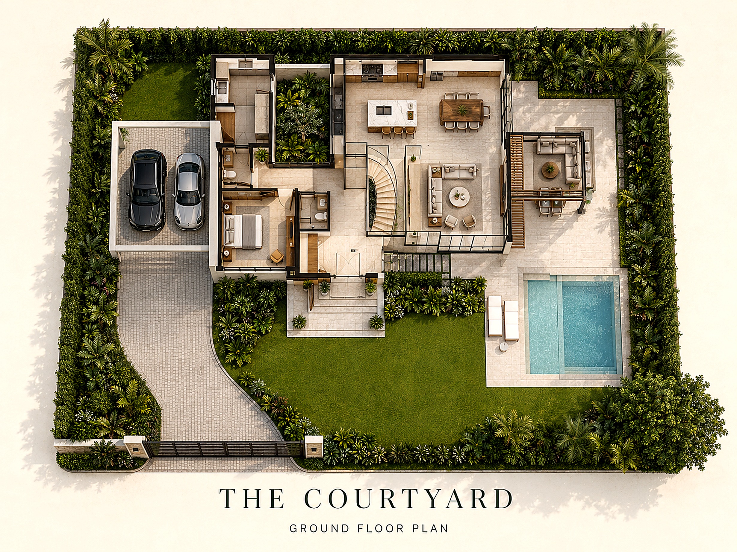 The Courtyard floor plan